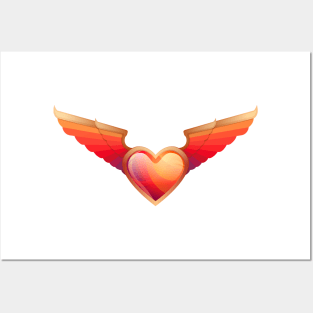 Winged Heart Posters and Art